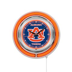 Auburn Neon Clock