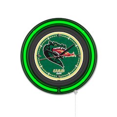 University of Alabama at Birmingham 15" Double Neon Wall Clock