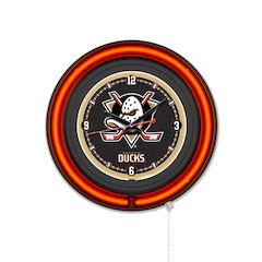 Anaheim Ducks 15" Double Neon Wall Clock