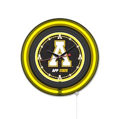 Appalachian State University 15" Double Neon Wall Clock