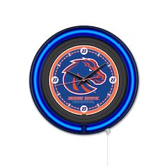 Boise State University 15" Double Neon Wall Clock