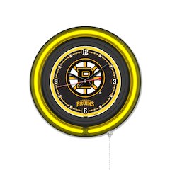 Boston Bruins 15" Double Neon Wall Clock