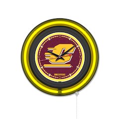 Central Michigan University 15" Double Neon Wall Clock