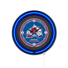 Colorado Avalanche 15" Double Neon Wall Clock