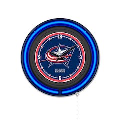 Columbus Blue Jackets 15" Double Neon Wall Clock