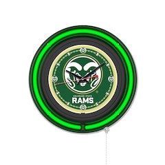 Colorado State University 15" Double Neon Wall Clock