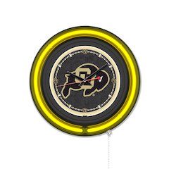 University of Colorado 15" Double Neon Wall Clock