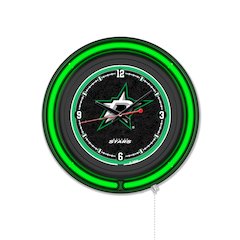 Dallas Stars 15" Double Neon Wall Clock