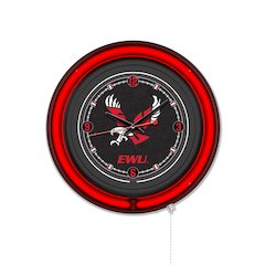 Eastern Washington University 15" Double Neon Wall Clock