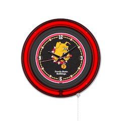 Ferris State University 15" Double Neon Wall Clock