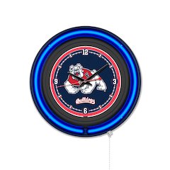 Fresno State University 15" Double Neon Wall Clock