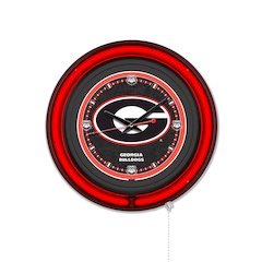 University of Georgia (G)  15" Double Neon Wall Clock