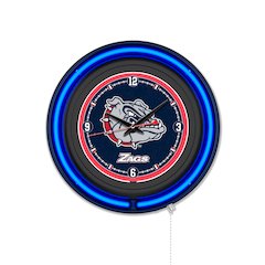 Gonzaga 15" Double Neon Wall Clock