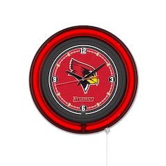 Illinois State University 15" Double Neon Wall Clock
