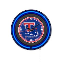Louisiana Tech University 15" Double Neon Wall Clock