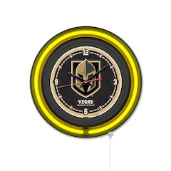 Vegas Golden Knights 15" Double Neon Wall Clock