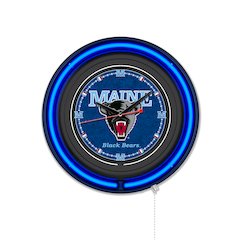 University of Maine 15" Double Neon Wall Clock