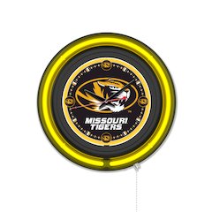 University of Missouri 15" Double Neon Wall Clock