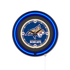 Montana State University 15" Double Neon Wall Clock