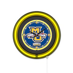 Marquette University 15" Double Neon Wall Clock