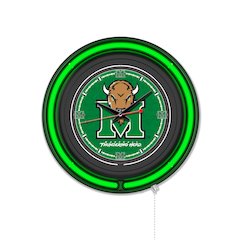 Marshall University 15" Double Neon Wall Clock