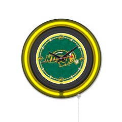 North Dakota State University 15" Double Neon Wall Clock