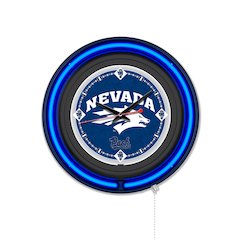 University of Nevada 15" Double Neon Wall Clock