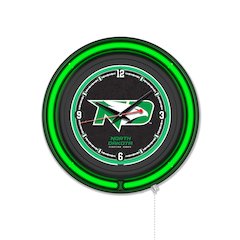 University of North Dakota 15" Double Neon Wall Clock