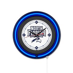 University of North Florida 15" Double Neon Wall Clock