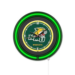 Northern Michigan University 15" Double Neon Wall Clock