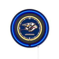 Nashville Predators 15" Double Neon Wall Clock