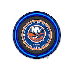 New York Islanders 15" Double Neon Wall Clock