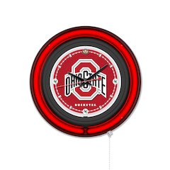 Ohio State University 15" Double Neon Wall Clock