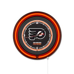 Philadelphia Flyers 15" Double Neon Wall Clock