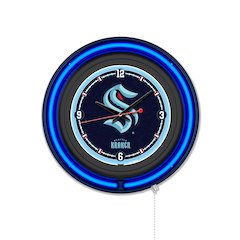 Seattle Kraken 15" Double Neon Wall Clock