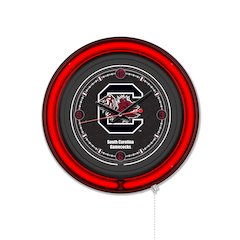 University of South Carolina 15" Double Neon Wall Clock