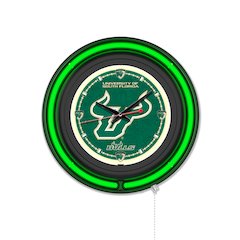 University of South Florida 15" Double Neon Wall Clock