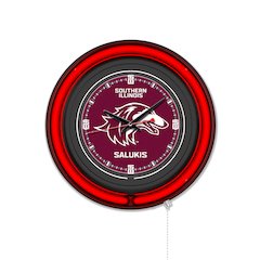 Southern Illinois University 15" Double Neon Wall Clock