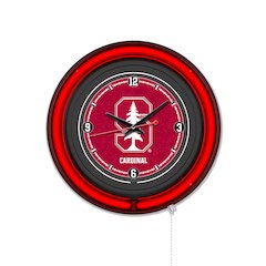 Stanford University 15" Double Neon Wall Clock
