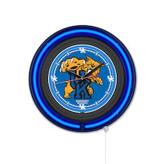 University of Kentucky (Cat)  15" Double Neon Wall Clock