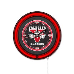 Valdosta State University 15" Double Neon Wall Clock