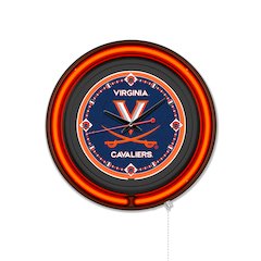 University of Virginia 15" Double Neon Wall Clock