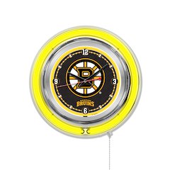 Boston Bruins Neon Clock