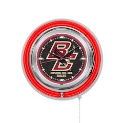 Boston College Neon Clock