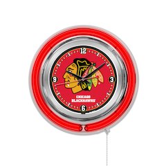 Chicago Blackhawks Neon Clock