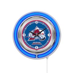 Colorado Avalanche Neon Clock
