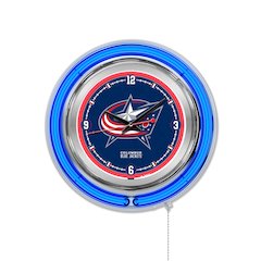 Columbus Blue Jackets Neon Clock