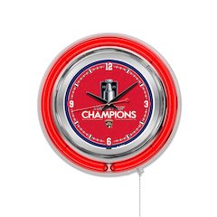 Florida Panthers - 2025 Stanley Cup 15" Double Neon Wall Clock