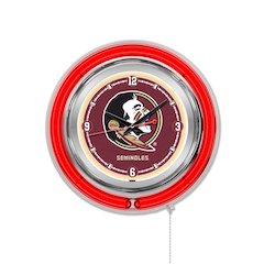 Florida State (Head) Neon Clock