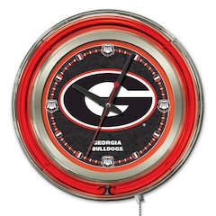 Georgia "G" Neon Clock